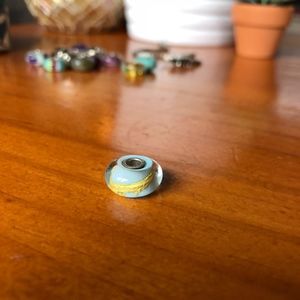 Blue and Gold Trollbead